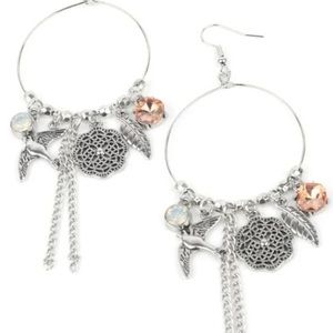 TWEET Dreams Charm IRIDESCENT Pink Earrings